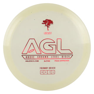 AGL Disc Golf Alpine Glow Locust Fairway Driver 9/4/-1/3 Glow/Red 174 grams
