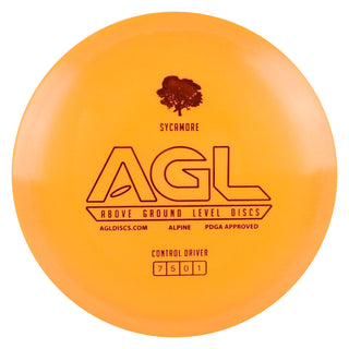 AGL Disc Golf Alpine Sycamore Fairway Driver 7/5/0/1 Orange/Orange 171 grams