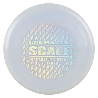 Reptilian Disc Golf Armor Scale Putter 2/1/0/3 Grey/Holo 174 grams