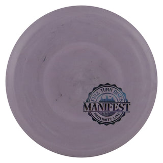 Full Turn Disc Golf Ground Manifest Putter 3/3/0/3 Dark Grey/Black Holo 172 grams
