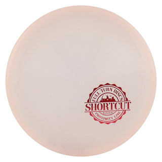 Full Turn Disc Golf Express Superglow Shortcut Approach 4/1/1/4 Clear/Red 176 grams