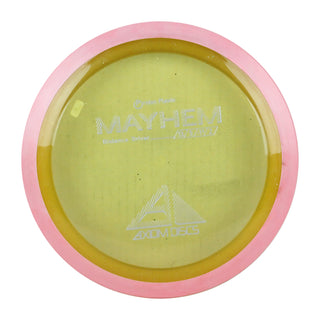 Axiom Disc Golf Mayhem Distance Driver Proton  Yellow Speck/Pink 172 grams