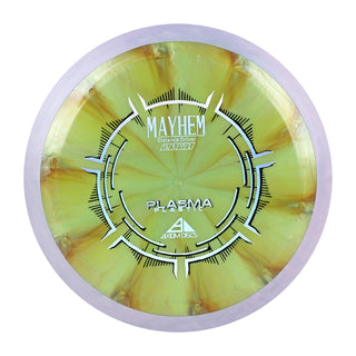 Axiom Disc Golf Mayhem Distance Driver Plasma Pastel Green Gold/Purple 174 grams
