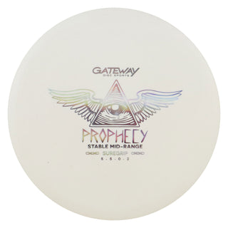 Gateway Disc Golf Suregrip Prophecy Midrange Disc 5/5/0/2 White/Holo 179 grams