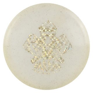 Gateway Disc Golf Diamond Hemp Warrior Midrange Disc 5/4/0/3 White/Gold Shatter 182 grams