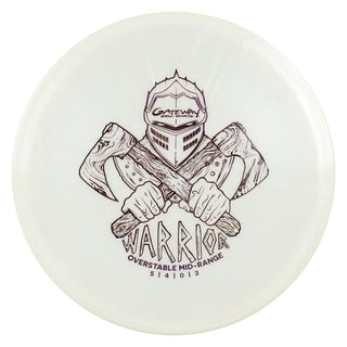 Gateway Disc Golf Diamond Warrior Midrange Disc 5/4/0/3 White/Purple 179 grams