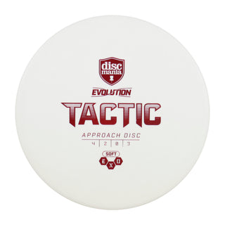Discmania Disc Golf Soft Exo Tactic Putter 4/2/0/3 White/Red 176 grams