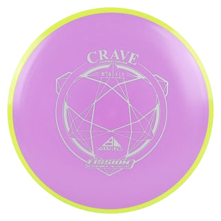 Axiom Disc Golf Fission Crave Fairway Driver 6.5/5/-1/1 Lavender/Yellow 157 grams