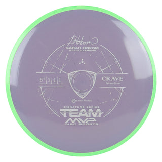 Axiom Disc Golf Sarah Hokom Neutron Crave Fairway Driver 6.5/5/-1/1 Slate Grey/Green 172 grams