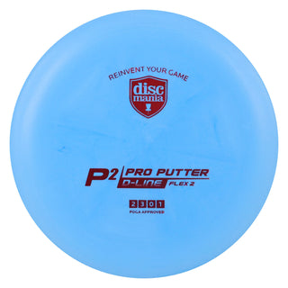 Discmania Disc Golf D-Line Flex 2 P2 Pro Putter 2/3/0/1 Blue/Red 173 grams