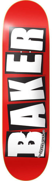 Baker Deck Logo White 8.0"
