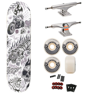 Baker Skateboard Figgy Tryptic 8.125" with Independent Trucks, Triclops Wheels