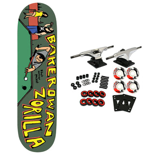 Baker Skateboard Complete Zorilla 8 Ball Corner Pocket 8.5" x 32"