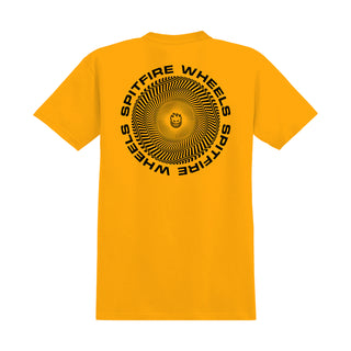 Spitfire Wheels Shirt Classic Vortex Gold/Black