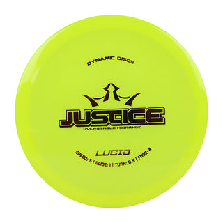 Dynamic Disc Golf Lucid Justice Midrange 5/1/0.5/4 Yellow/Red 173 grams