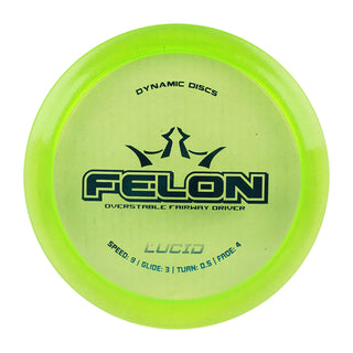 Dynamic Disc Golf Lucid Felon Distance Driver 9/3/0.5/4 Green/Blue 173 grams