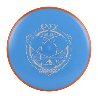 Axiom Disc Golf Fission Envy Putter 3/3/0/2 Hot Blue/Orange 158 grams