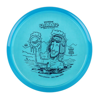 Dynamic Disc Golf Lucid-Ice Sockibomb Slammer Bath Putter 3/1/0.5/4 Blue/Blue 175 grams