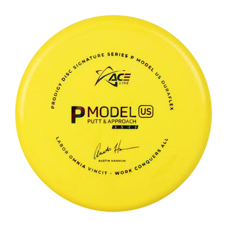 Ace Line Disc Golf P Model US Autin Hanum 2022 Signature Putter 3/5/-1/1 Yellow/Rainbow 173g