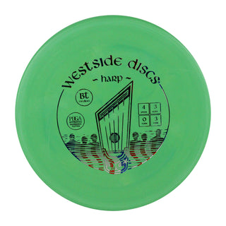 Westside Disc Golf BT Medium Harp Midrange 4/3/0/3 Green/RWB 174 grams