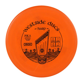 Westside Disc Golf Origio Harp Midrange 4/3/0/3 Orange/Black 176g
