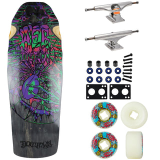 Dogtown Old School Skateboard Web Reissue Black/Blk with Indy Trucks, OJ Wheels