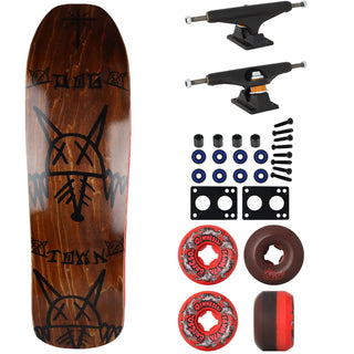 Dogtown Old School Skateboard Rat Face Brown with Indy Trucks, OJ Wheels