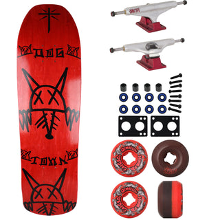 Dogtown Old School Skateboard Rat Face Red with Indy Trucks, OJ Wheels