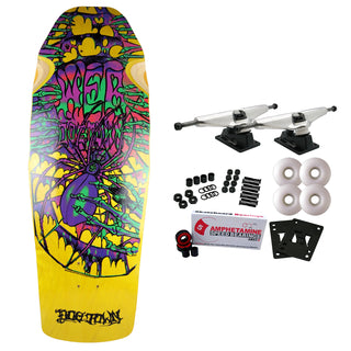 Dogtown Old School Skateboard Complete Web Reissue Yellow/Black 10.25" x 30.7"