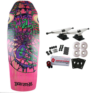 Dogtown Old School Skateboard Complete Web Reissue Pink/Black 10.25" x 30.7"
