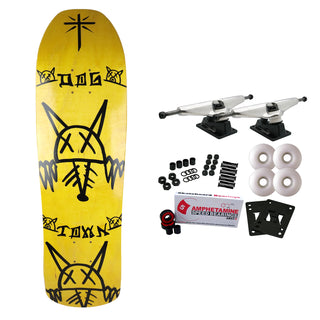 Dogtown Old School Skateboard Complete Rat Face M80 Yellow 8.87" x 32.25"