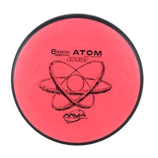MVP Disc Golf Electron Atom Soft Putter 3/3/0/1 Red 170 grams