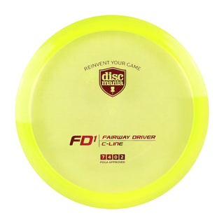 Discmania Disc Golf C-Line FD1 Fairway Driver 7/4/0/2 Yellow/Red 171 grams