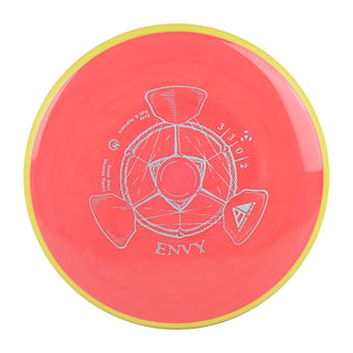 Axiom Disc Golf Neutron Envy Putter 3/3/0/2 Red/Yellow 167g