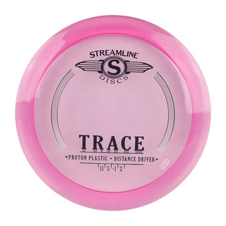 Streamline Disc Golf Proton Trace Distance Driver 11/5/-1/2 Clear Pink 175 grams