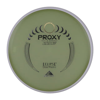 Axiom Disc Golf Eclipse Glow Proxy Putt and Approach 3/3/-1/0.5 Glow/White 174 grams