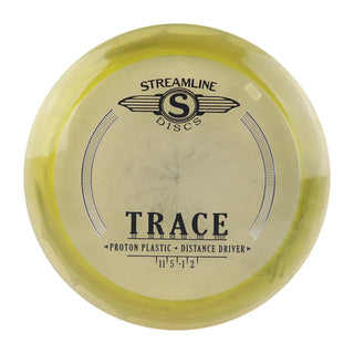 Streamline Disc Golf Proton Trace Distance Driver 11/5/-1/2 Clear Dark Yellow 174 grams