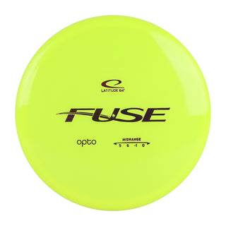 Latitude 64 Disc Golf Opto Fuse Midrange 5/6/-1/0 Yellow/Purple 178 grams