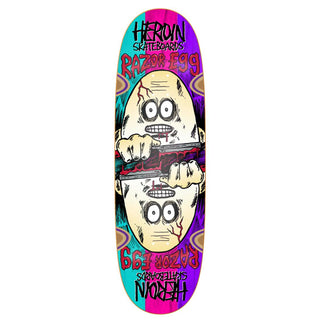 Heroin Skateboard Deck Razoregg Symmetrical Spliced 9.5" x 32" Assorted