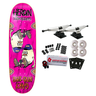 Heroin Skateboard Complete Bail Gun Gary 4 Assorted 9.75" x 32.5"