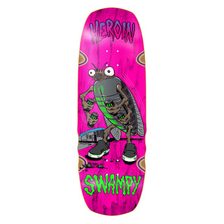 Heroin Skateboard Deck Swampy Bug 10.75" x 32"