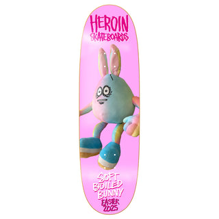 Heroin Skateboard Deck Soft Boiled Bunny 9.125" x 31.6"