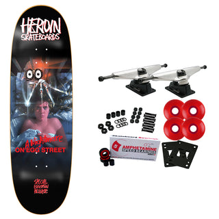 Heroin Skateboard Complete Nightmare on Egg Street 9.875" x 33"