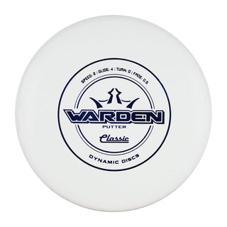 Dynamic Disc Golf Classic Warden Putter White/Navy 173 Grams