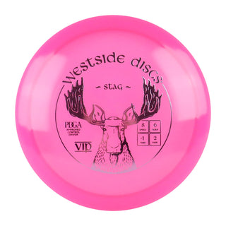 Westside Discs Disc Golf VIP Stag Fairway Driver 8/6/-1/2 Pink/Rose Gold 175 grams