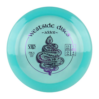 Westside Disc Golf VIP Adder Distance Driver 13/5/0/4 Teal/Purple 174 grams