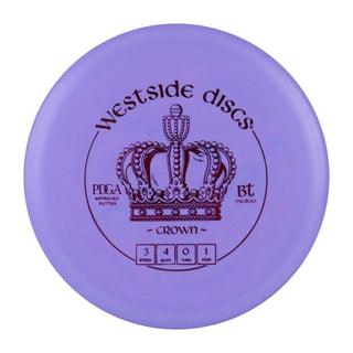 Westside Disc Golf BT Medium Crown Putter 3/4/0/1 Purple/Magenta 173 grams