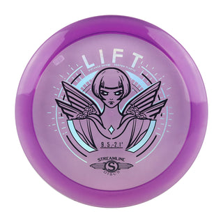 Streamline Disc Golf Proton Lift Distance Driver 9/5/-2/1.5 Clear Purple 173 grams
