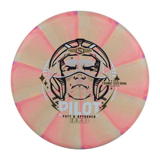 Streamline Disc Golf Cosmic Electron Pilot Firm Putter 2/5/0/1 Light Green Orange 171 grams