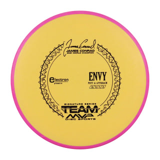 Axiom Disc Golf Electron Envy Putter 3/3/0/2 Cantaloupe/Purple 172 grams